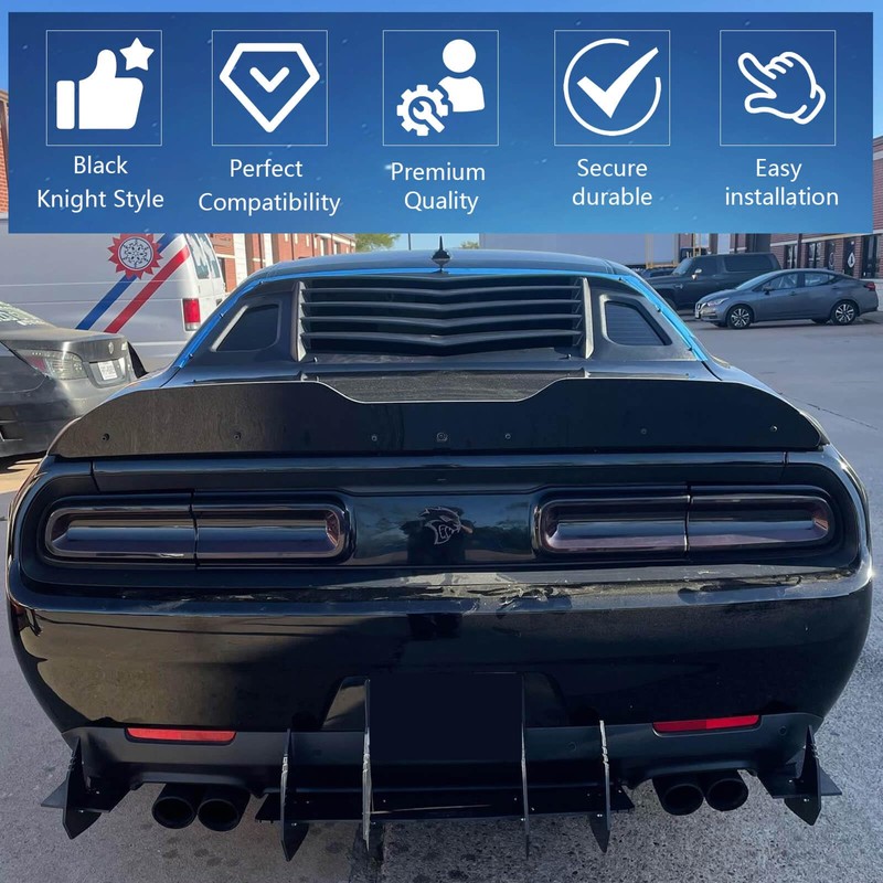 WildWell Challenger Tail Light Covers for 2015-2024 Dodge Challenger Accessories