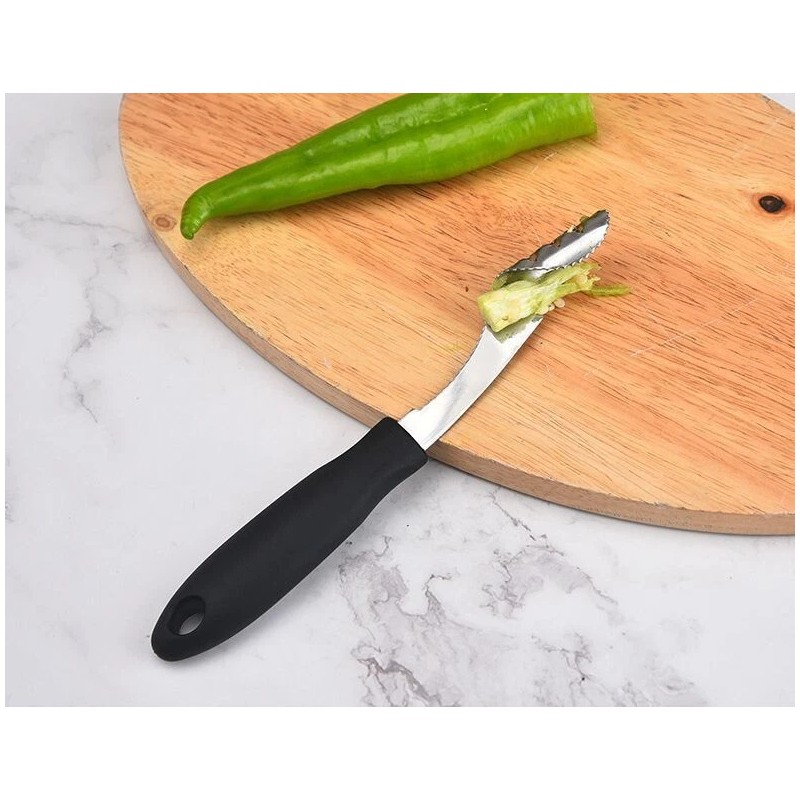 PreAsion Pepper Core Digger Seed Remover Stainless Steel Seed Digger