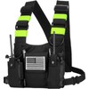 Radio Chest Harness Front Pack Pouch Holster Vest Rig for