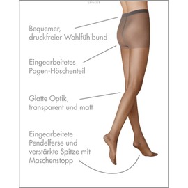 Kunert Women's Matt Fine Tights, Smooth and Soft, 20 Denier - Matt Fein 48-50