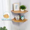 Corner Wall Shelves, Corner Floating Shelves Set of 2 Solid