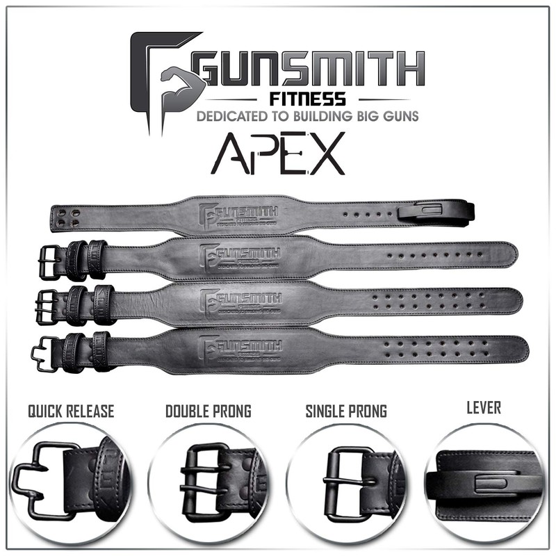 Gunsmith Fitness Apex Lifting Belt - Ultra Premium Handmade, All