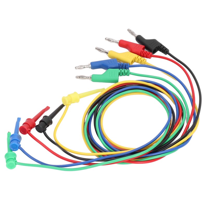 5Pcs Banana Test Lead Multi Meter Testing Cable Line Wire