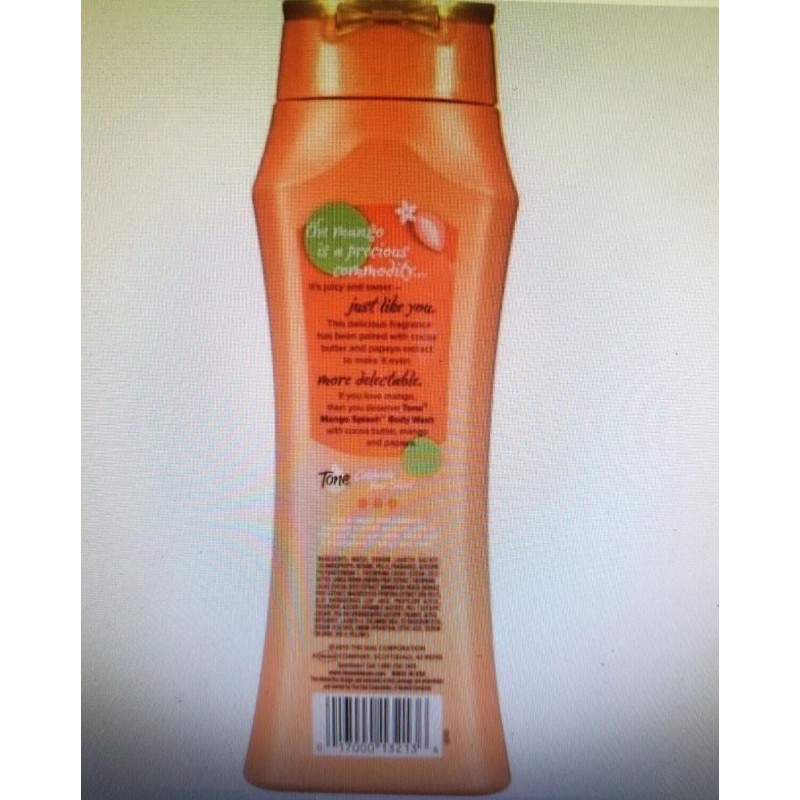 Tone (2-16 oz BOTTLES) BODY WASH TONE MANGO SPLASH COCOA