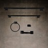 SENTO Black Toilet Paper Holder Wall Mount, Double Post Tissue