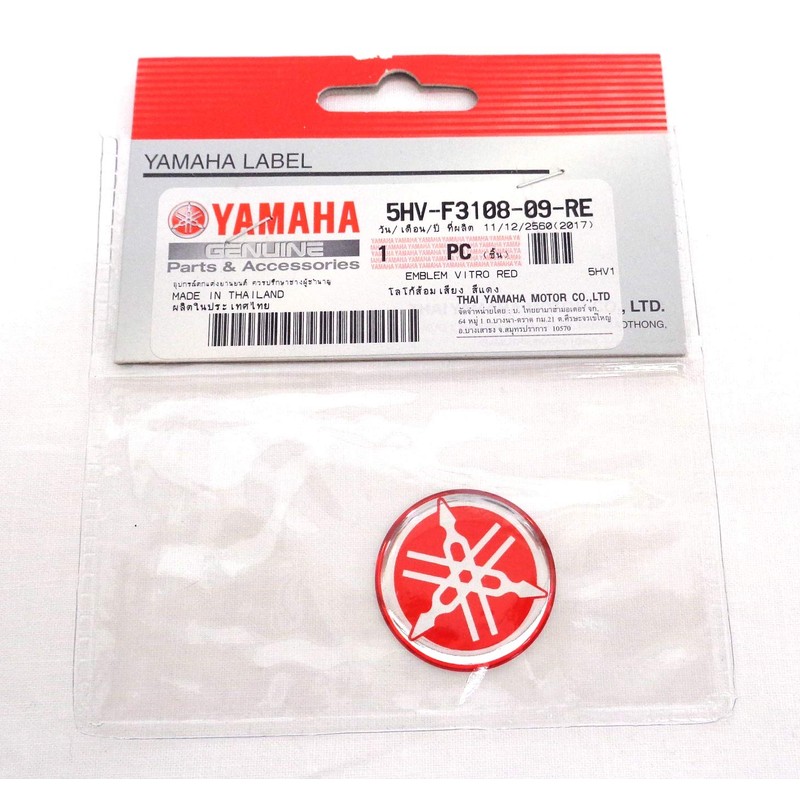 Yamaha Tuning Fork Emblem Sticker, Red, Genuine Product, 1.2 inches