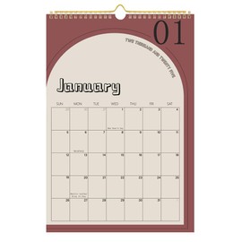 LALAFINA Wall Calendar 2025-2026 18 Month Daily Calendar 2025.1-2026.6 Notepad Calendar Tear off Schedule for Home Office Planning Personal Organisers