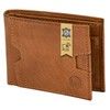 LINDENMANN Men's Leather Wallet, Cognac