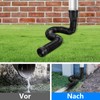YushengTai Downpipe Gutter Flexible Extension Set, Downpipe Extensions Flexible Round