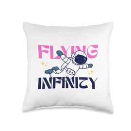 Flying Infinity Throw Pillow
