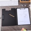 Operitacx 2pcs Folding Clipboards with Two Clips Portable Document Organizer