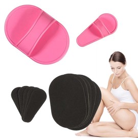 Hair Removal Pad Sets Smooth Away Hair Removal Kit, 2 Sizes Smooth Legs Skin Pad, Lip Facial Hair Removal Pad, Exfoliation Lip Facial Hair Removal Pad for Legs Arm Face Upper Lip