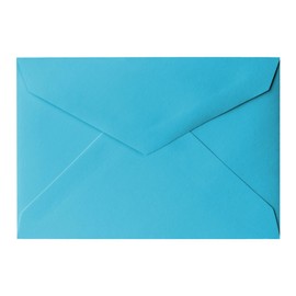 Paper Frenzy RSVP A1 (4 Bar) Envelopes Pointed Flap (3 3/8 x 5 3/4) for Invitations, Notecards, DIY, 50 pack, Sky Blue