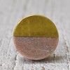 ARTISNO Marble Brass Knobs, Pink Marble knobs, Brass Drawer Knobs