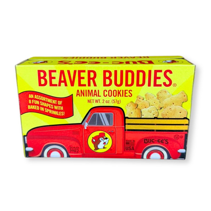 Buc-ee's Beaver Buddies Animal Cookies Pack of 6