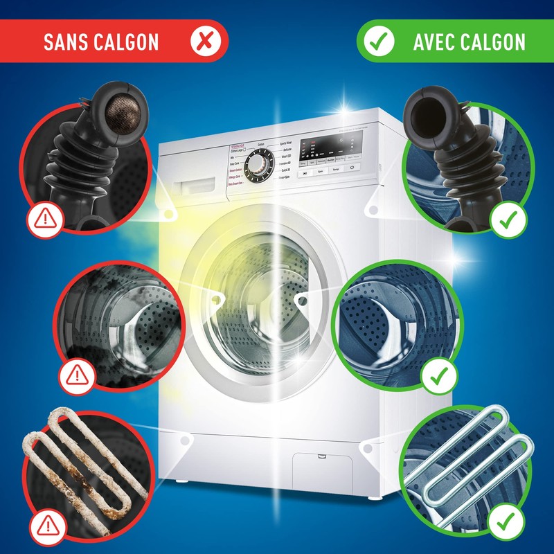 Calgon 4-in-1 Antikalk, schützt vor Kalk und hält Ihre Waschmaschine