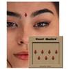 Comet Busters Tear Drop Beautiful Black and Red Bindi (BIN821)