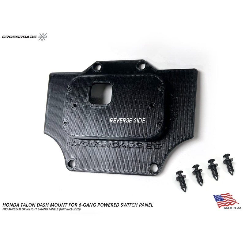 Crossroads 3D Dash Mount Compatible with Auxbeam 6-Gang Switch Panel