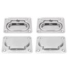 Flush Ring Pull Handle, 4 Pack 316 Stainless Steel Hatch