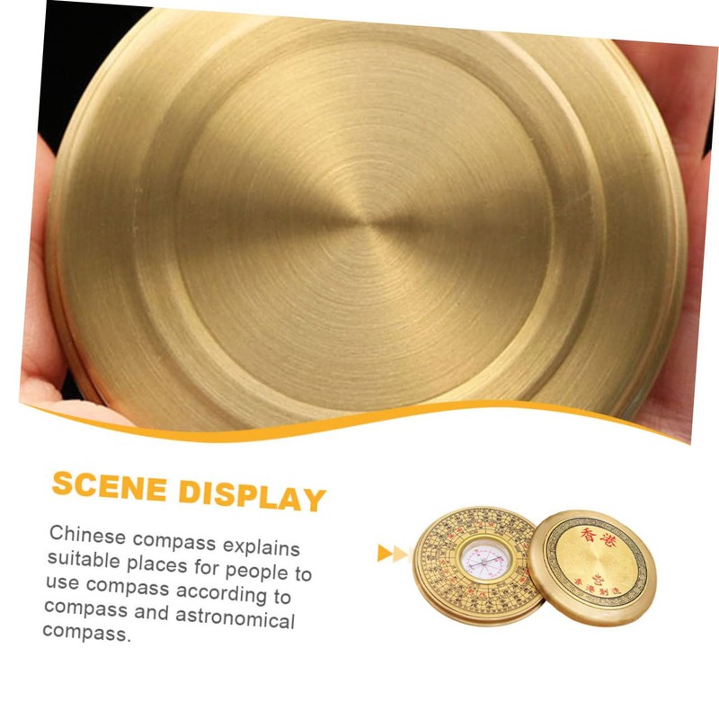 BESPORTBLE 2sets Multifunctional Chinese Compass Portable Pan Compass for Outdoor