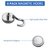 CRLITSIY Magnetic Hooks, 25 kg Hooks Magnetic Hooks Neodymium Magnets