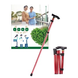 BTtime Folding Cane 【Supervised by Physical Therapists, Doctors, and Nurses】Foldable Holder, Telescopic Cane, Walking Support, Aluminum, 5-Stage Adjustment, Ultra-Lightweight, Convenient to Carry