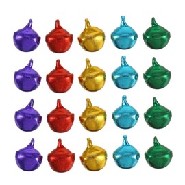 Levemolo 300Pcs Christmas Jingle Bells DIY Craft Accessories Aluminum with Storage Box Lightweight and Crisp Sound for Festive Decorations and Jewelry Making