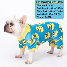 4 Pack Dog Pajamas Soft Lightweight Dog Recovery Suit Onesie Clothes for Small Medium Large Female Pet Boys Girls Dogs Cats