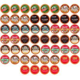 Two Rivers Coffee Chocolate Overload Coffee Pods Sampler Compatible with K Cup Brewers Including 2.0, Flavored Single Serve Variety Pack, 52 Count