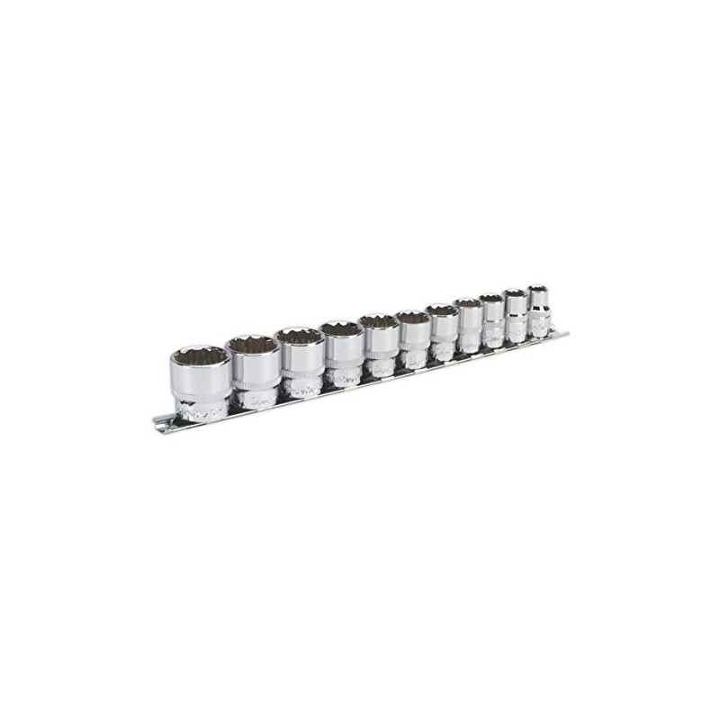 Sealey AK2672 Walldrive Imperial Socket Set, 3/8" Square Drive, 12PT,