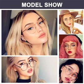 GIFIORE Small Round Blue Light Glasses for Women Men Bluelight Blocking Computer Gaming Eyeglasses CLASSIC (Tortoise shell Frame)