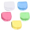 ROSENICE Retainer Case 5pcs Mouth Guard Case Ortodoncia Dental Retainer