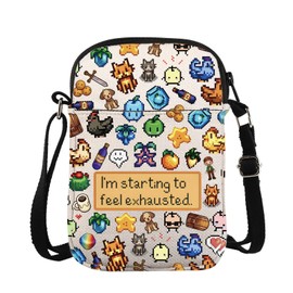 Game Inspired Crossbody Bag Farming Simulation Gamer Gift Gaming Gift I'm Starting to Feel Exhausted Carry On Bag (FeelExhautedCross)