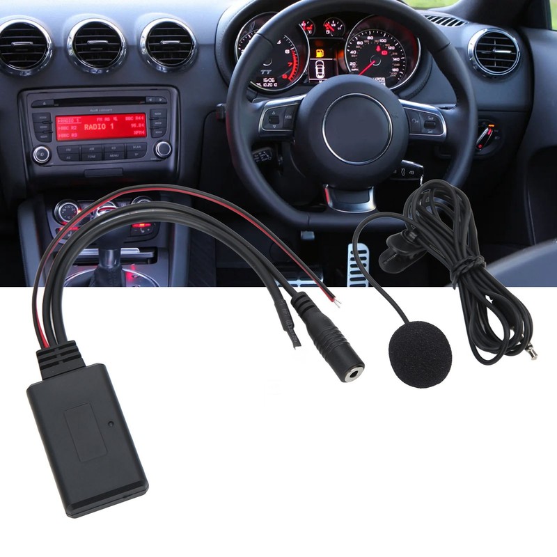 Car Radio Audio Input Cable Bluetooth 5.0 Media Aux Adapter