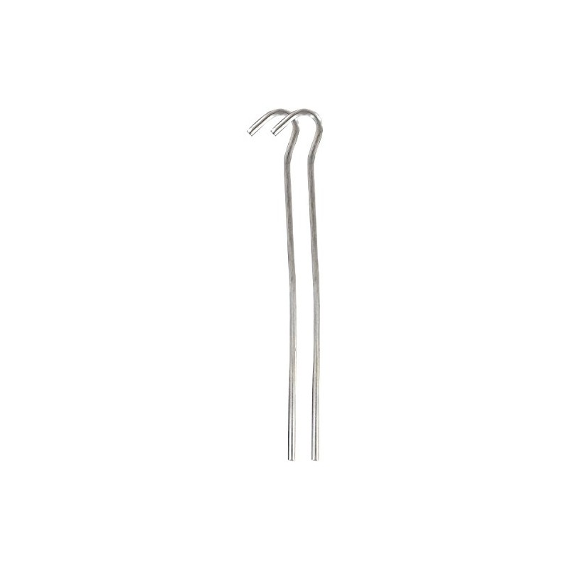 Highlander Steel Wire Tent Peg - Silver, 18 cm