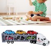 1:48 Carrier Truck Toy Model Alloy Detachable Six Car Kids