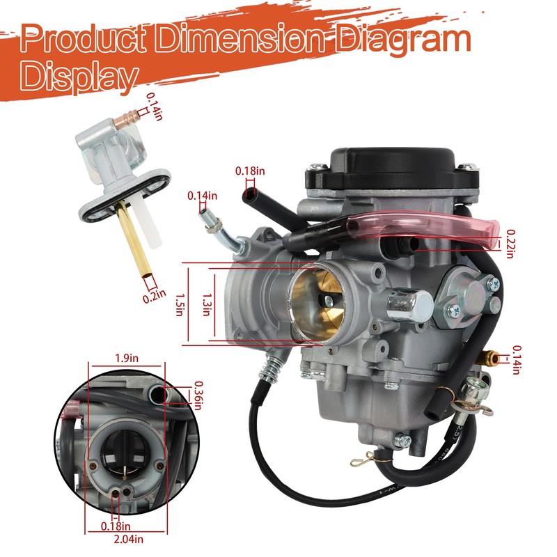 Carburetor Carb Replacement for Yamaha Kodiak 400 YFM400 YFM400A YFM400FA