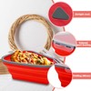 Iceten Pizza Storage Container, Collapsible Pizza Slice Container Storage with