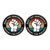 2 Pcs Keep the Immigrants Deport the Racists Pins, Anti-Deportation