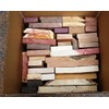 Large box full of board cut-offs. Scrap boards, and lumber