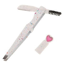 FOMIYES Professional Stainless Steel Eyebrow Shaping Tool Precision Tweezers Trimmer and Razor for Eyebrows and Eyelash Application Durable and Portable Design