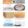 Glass Dome Essential Oil Diffuser with Glass Reservoir & Wood