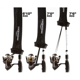 Midwest Outfitters - Calcetines para caña de pescar – Funda para caña de pescar, fundas para caña de pescar para lanzador giratorio y caña de pescar juvenil, varios tamaños y colores