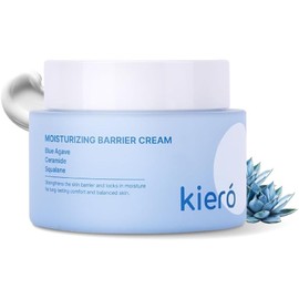 KIERO - Crema Hidratante Facial con Ceramidas, Agave Azul y Escualano - Hidratante Facial Coreana para Piel Grasa, Mixta y Seca - Crema Humectante, Barrera Cutánea, Vegana 50 g