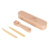 TITA-DONG Tailors Clapper Seam Roller Point Turner Sewing Tool, Wooden