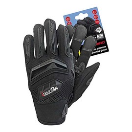 Reis RMC-IMPACT_BBL Mechanics Gloves Protective Gloves, Black/Black, L Size, 1 Pair
