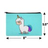 Cute Kawaii Rainbow Llama Unicorn Makeup Cosmetic Bag Organizer Pouch