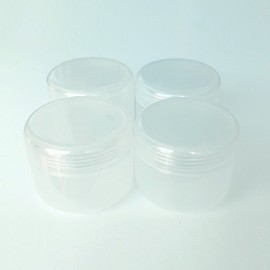 Subdivision Cream Container Cosmetic Empty Bottle 45g, 4 pieces, translucent / 소분 크림용기 화장품 공병 45g, 4개, 반투명