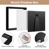 Califortree 5x5 Small Shadow Box Picture Frame with Soft Linen