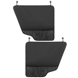 fidozen fidozen Dog Car Door Protector - 2 Pack Durable & Universal Fit Anti-Scratch Waterproof Vehicle Door Covers, Guards Your Car from Dog Scratching, Essential Accessories for SUV InteriorsBlack